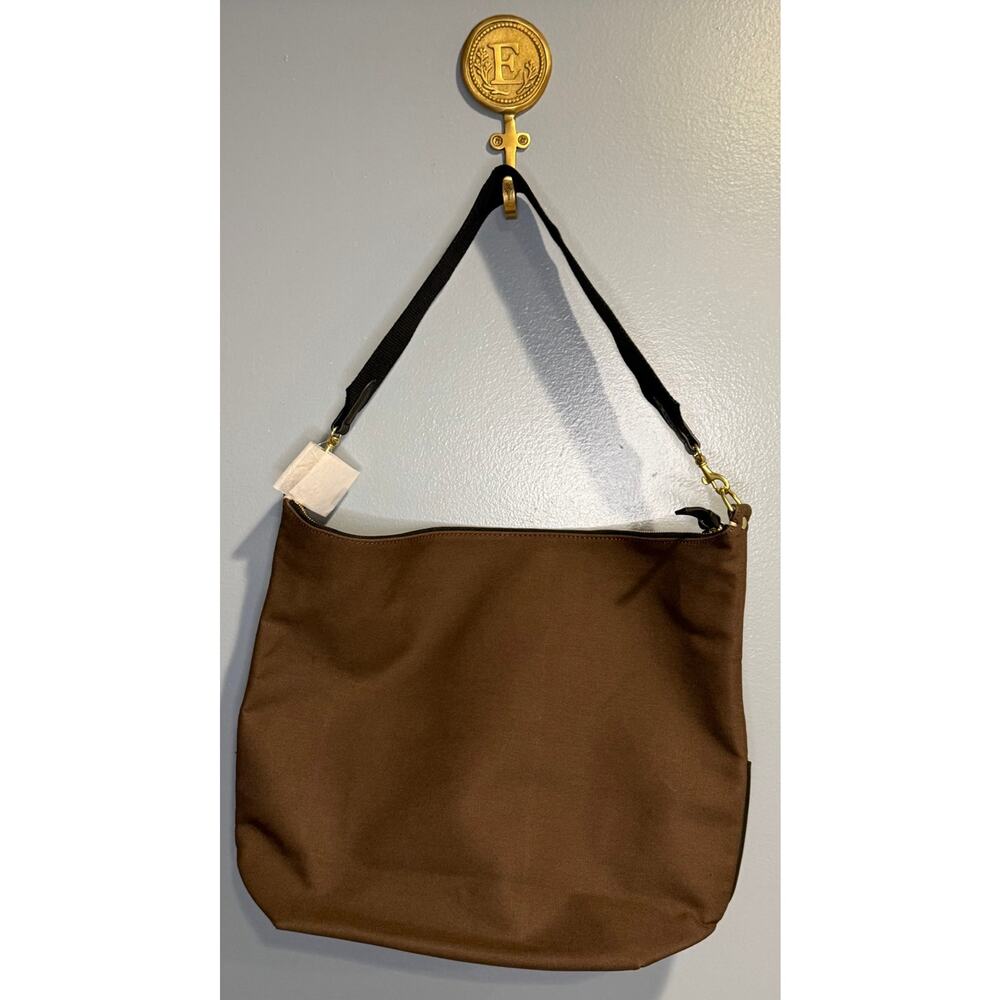 NWT Clare V. Sophie Canvas Leather Tote - Picture 7 of 14